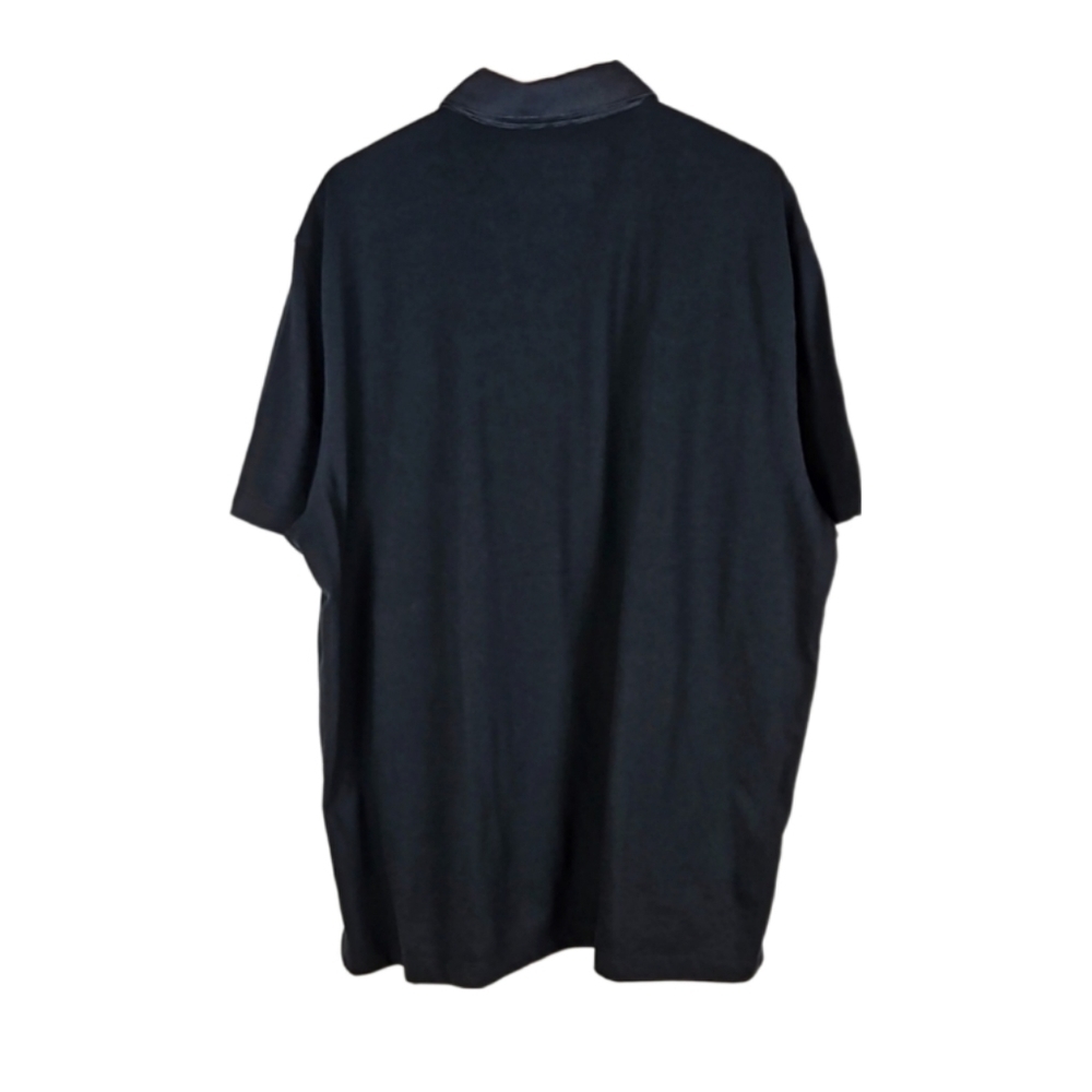 Men's Polo Shirt Classic Fit Short Sleeves, Gray Grey Black, Size XXL - Picture 3 of 4